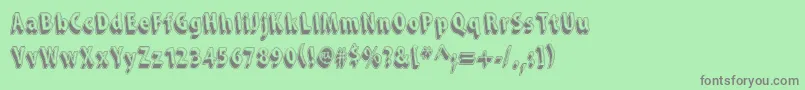 More about SnarkySMachine Font SnarkySMachine Font – Gray Fonts on Green Background