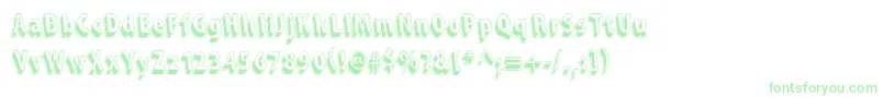 SnarkySMachine Font – Green Fonts on White Background
