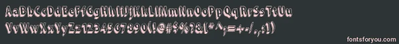 SnarkySMachine Font – Pink Fonts on Black Background