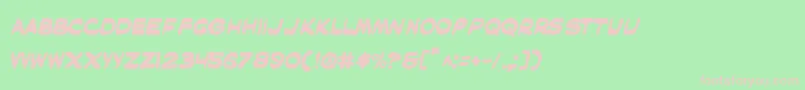 Maskb Font – Pink Fonts on Green Background