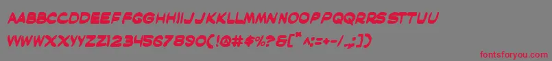 Maskb Font – Red Fonts on Gray Background