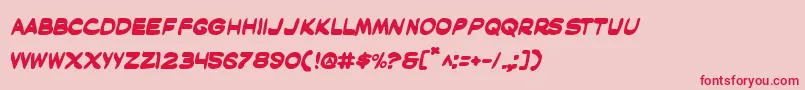 Maskb Font – Red Fonts on Pink Background