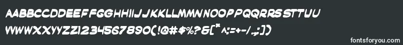 フォントMaskb – 黒い背景に白い文字