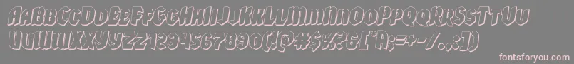 Xmasxpress3Dital Font – Pink Fonts on Gray Background