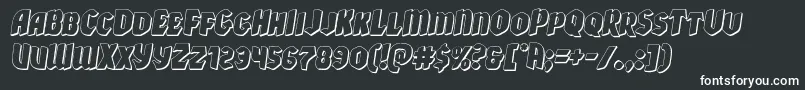Xmasxpress3Dital-Schriftart – Weiße Schriften