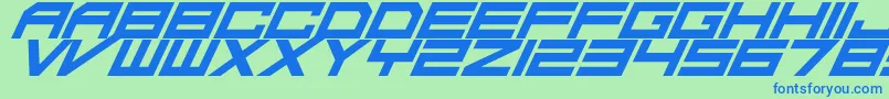 Подробнее о шрифте DaMadRaveItalic Шрифт DaMadRaveItalic – синие шрифты на зелёном фоне