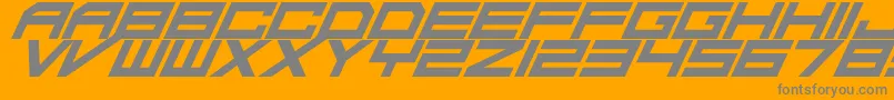 Шрифт DaMadRaveItalic – серые шрифты на оранжевом фоне