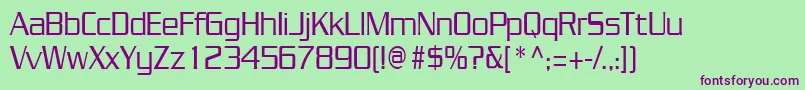 Шрифт JuliuscondensedRegular – фиолетовые шрифты на зелёном фоне