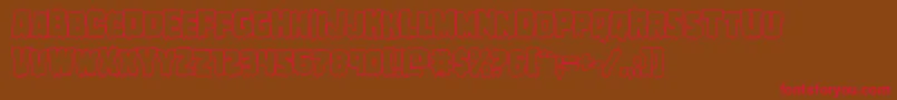Marshthingout Font – Red Fonts on Brown Background