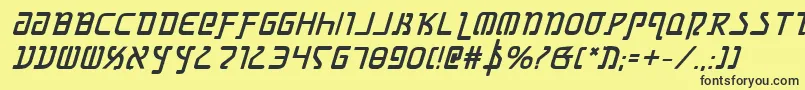 Grimlordbi Font – Black Fonts on Yellow Background