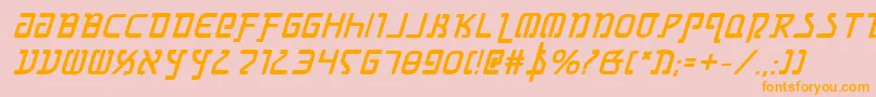 Grimlordbi Font – Orange Fonts on Pink Background