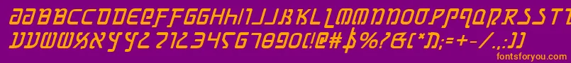 Grimlordbi Font – Orange Fonts on Purple Background