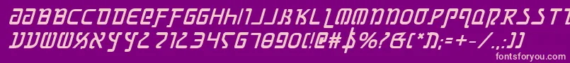 Grimlordbi Font – Pink Fonts on Purple Background