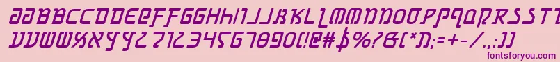 Grimlordbi Font – Purple Fonts on Pink Background