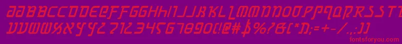 Grimlordbi Font – Red Fonts on Purple Background