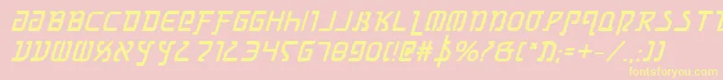 Grimlordbi Font – Yellow Fonts on Pink Background