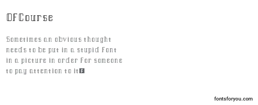 OfCourse Font