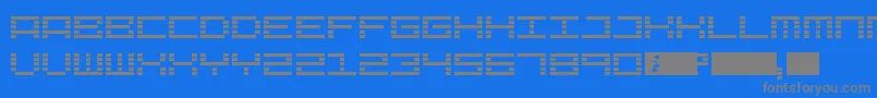 LcdExpanded Font – Gray Fonts on Blue Background