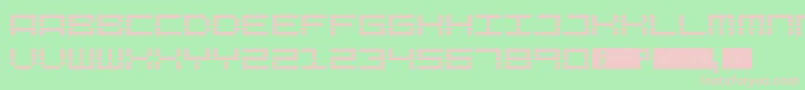 LcdExpanded Font – Pink Fonts on Green Background