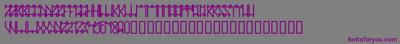 Warriorz73Regular Font – Purple Fonts on Gray Background