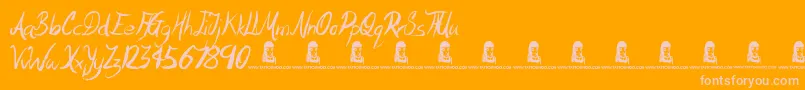 More about Motives Font Motives Font – Pink Fonts on Orange Background