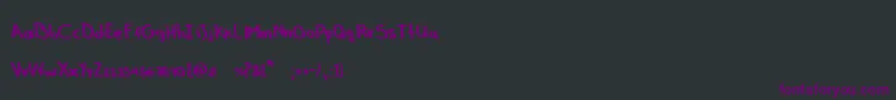 フォントGonza – 黒い背景に紫のフォント