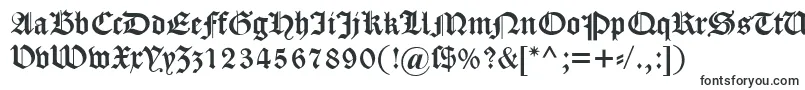 Шрифт Dscaslongotisch – крутые шрифты