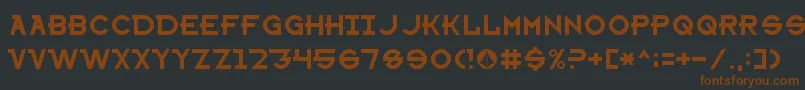 SharonAppleNormal-fontti – ruskeat fontit mustalla taustalla