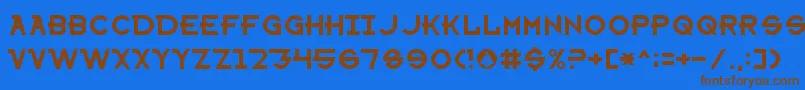 SharonAppleNormal Font – Brown Fonts on Blue Background