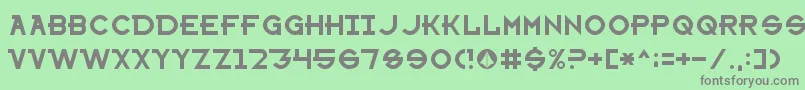 SharonAppleNormal Font – Gray Fonts on Green Background