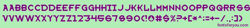 SharonAppleNormal Font – Purple Fonts on Green Background