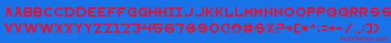 More about SharonAppleNormal Font SharonAppleNormal Font – Red Fonts on Blue Background
