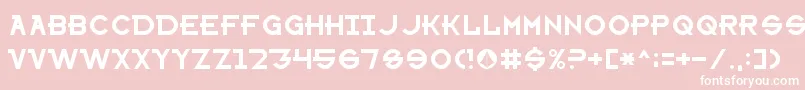 SharonAppleNormal Font – White Fonts on Pink Background
