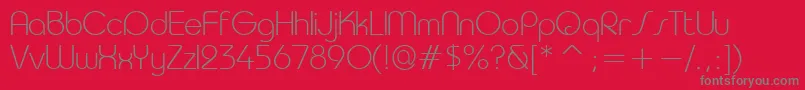 Taurul Font – Gray Fonts on Red Background
