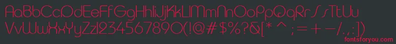 Taurul Font – Red Fonts on Black Background