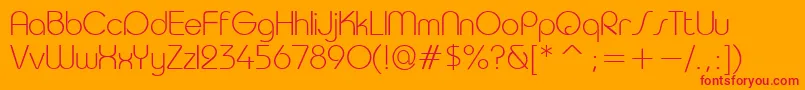 Taurul Font – Red Fonts on Orange Background