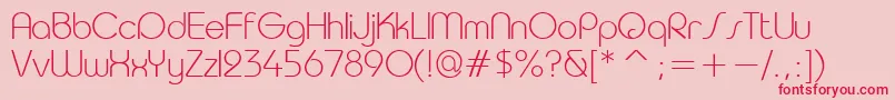 Taurul Font – Red Fonts on Pink Background