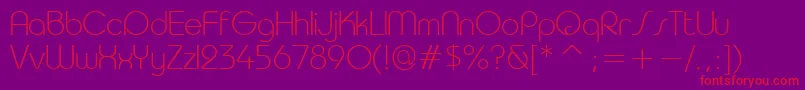 Taurul Font – Red Fonts on Purple Background