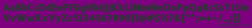 MonsalBlack Font – Black Fonts on Purple Background