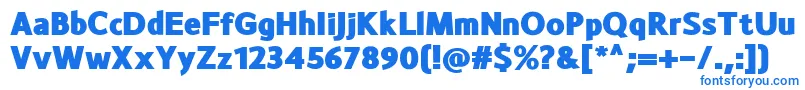 MonsalBlack Font – Blue Fonts on White Background