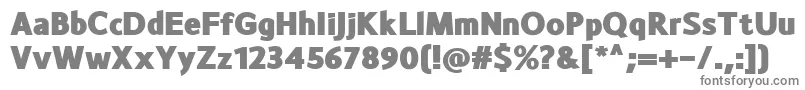 Шрифт MonsalBlack – серые шрифты на белом фоне