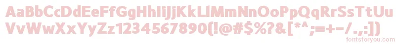 MonsalBlack-fontti – vaaleanpunaiset fontit valkoisella taustalla