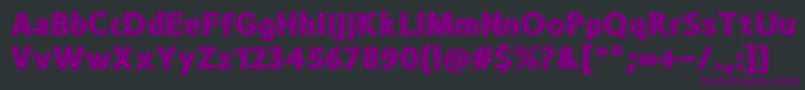 MonsalBlack Font – Purple Fonts on Black Background