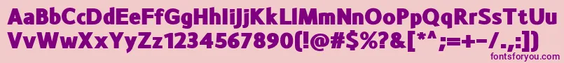 MonsalBlack-Schriftart – Violette Schriften auf rosa Hintergrund