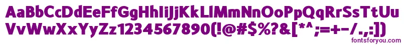 Шрифт MonsalBlack – фиолетовые шрифты