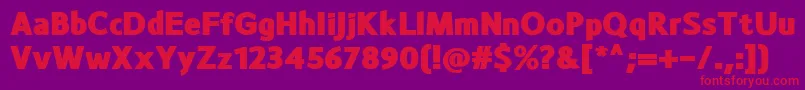Шрифт MonsalBlack – красные шрифты на фиолетовом фоне