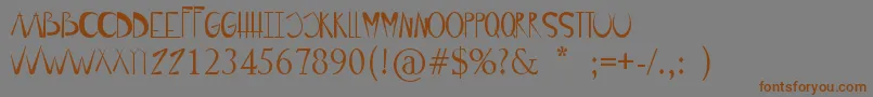 Luisa Font – Brown Fonts on Gray Background