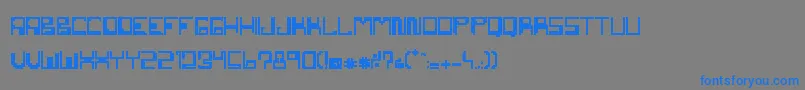 NemesisErc2007 Font – Blue Fonts on Gray Background