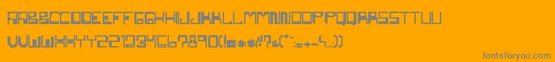 NemesisErc2007 Font – Gray Fonts on Orange Background