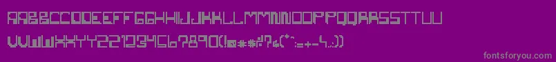 NemesisErc2007 Font – Gray Fonts on Purple Background